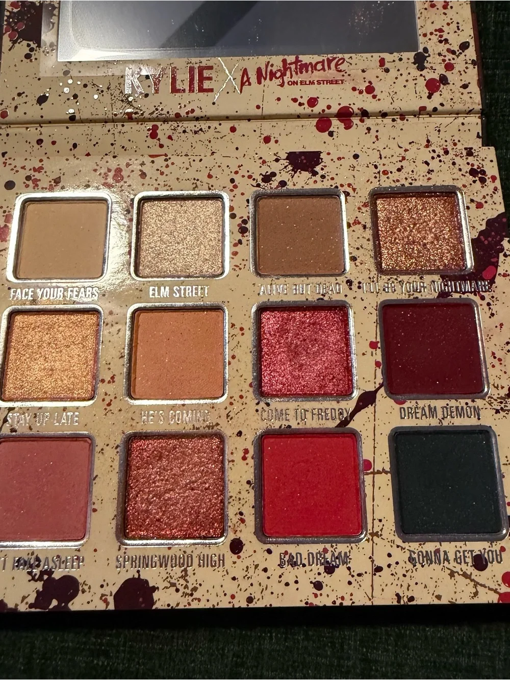 Kylie Cosmetics Nightmare on Elm Street eyeshadow palette